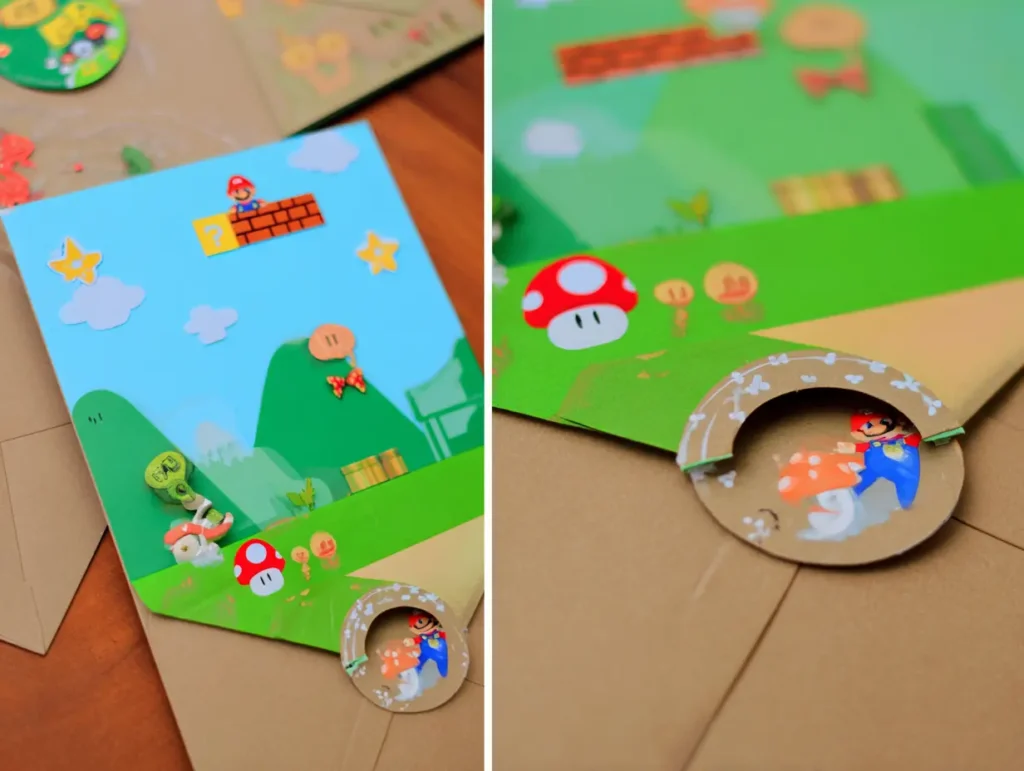 Invitación Cumpleaños Super Mario invitación personalizada Málaga Manos Genuinas